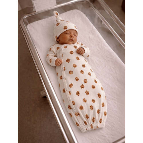 Teddy Bear / Organic Pointelle Gown