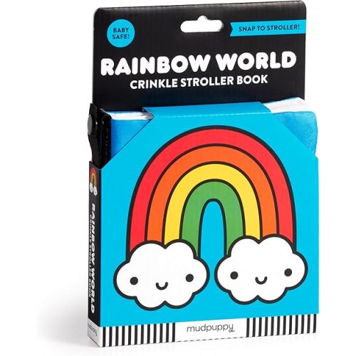 Rainbow World – Colorful Early Development Crinkle Fabric Stroller Book for Toddlers and Babies Novelty Book – March 14, 2023