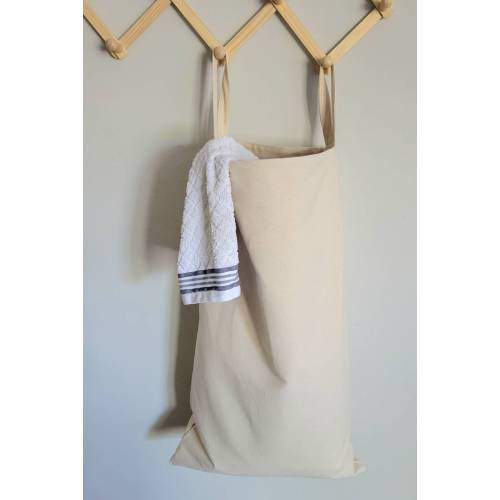 Hanging Duck Canvas Laundry Hamper - Fabric Storage Bin