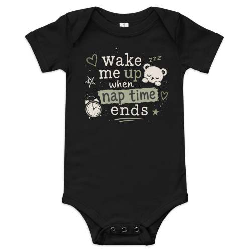 Wake Me Up Pop Punk Baby short sleeve one piece