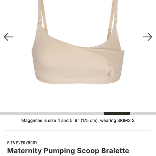 FITS EVERYBODY MATERNITY PUMPING SCOOP BRALETTE | SAND | SKIMS