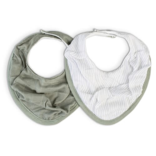 Little Bamboo Muslin Bib 2 Pack