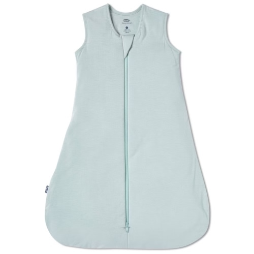 HALO - 1.5 TOG small, supersoft bamboo wearable blanket, double zipper sleeping bag with weighted feel - green