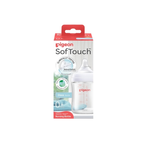 PIGEON SOFTOUCH BOTTLE GLASS 160ML