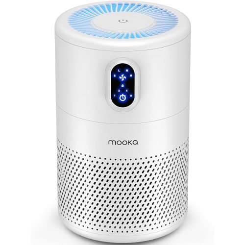 MOOKA Air Purifiers for Home Room up to 1076ft², True HEPA Filter, B-D02L