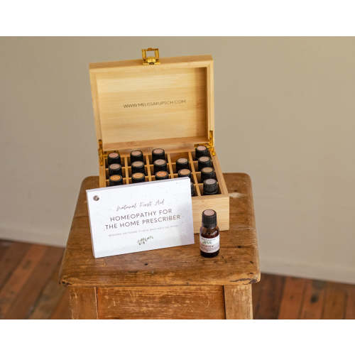 Homeopathic 200C First Aid Kit x 20 Remedies + Timber Box