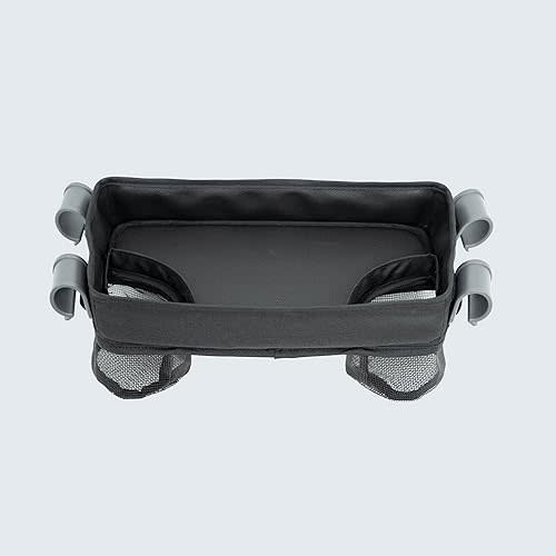Familidoo Q1 Wagon Snack & Activity Tray with Cup Holders, Divider, and Waterproof Surface – Easy to Install and Clean