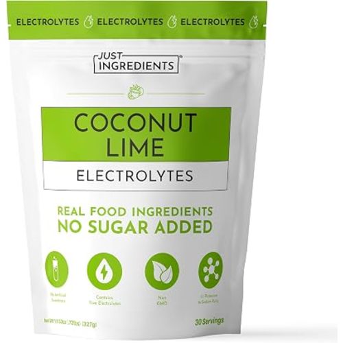 Coconut Lime Electrolytes – 30‑Serving Hydration Drink Mix with Sea Salt & Trace Minerals – Supports Hydration, Recovery, and Electrolyte Balance*