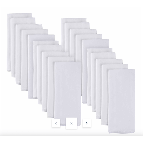 20-pack White Flatfold Birdseye Cloth Diapers – Gerber Childrenswear