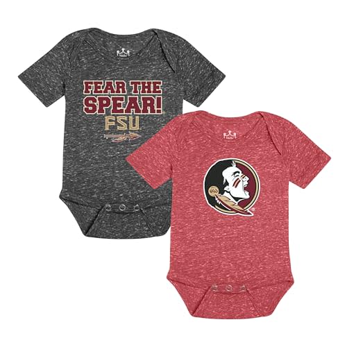 Little King Short Sleeve NCAA Romper 2 Pack-Knobby Fabric-Knobby Fabric-Infant Sizes 0-3M 6M 12M 18M