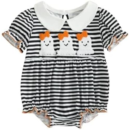 Kuriozud Valentine Baby Girl Clothes Newborn Heart Embroidered Bubble Romper Smocked Bodysuit First Valentines Day Outfit