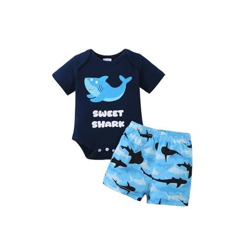 NZRVAWS Newborn Baby Boy Clothes Letter Printed Romper Shorts t Outfits Camo Clothing Set 0 3 6 9 12 Months