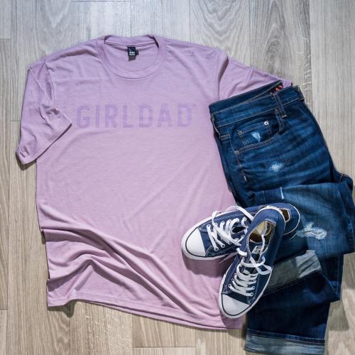 Girldad® Shirt in Lavender, Girl Dad, Girl Dad Gift, Girldad, Dad of Girls, dad of girl shirt, Gift for Dad, Dad Shirt, Father's Day Shirt