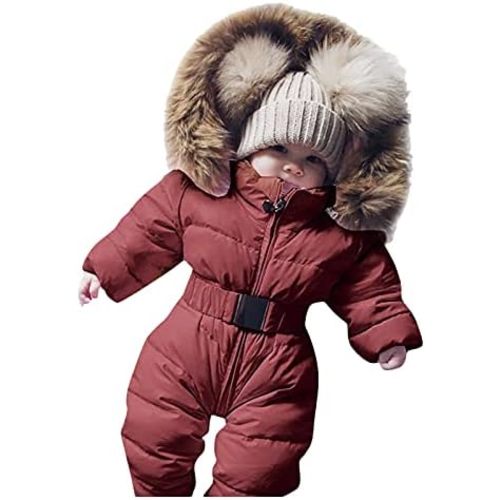 Baby Girls Coats Jackets Jumpsuit Jacket Baby Coat Warm Infant Girls Snowsuit Romper Hooded Outerwear