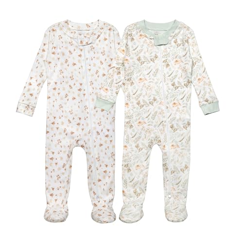 2 Pack Pajamas, Double Zipper Footies, Cotton Baby Pajamas, Baby Sleepers Baby Essentials
