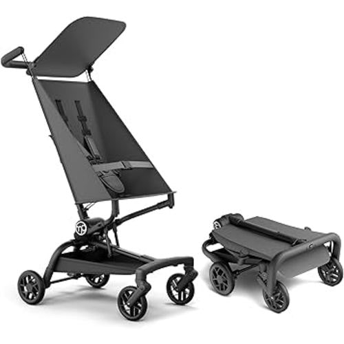 Mompush Jeto Lightweight Travel Stroller – 9.8 lbs Ultra-Compact, One-Hand Fold, Airplane Cabin Approved, All-Terrain Wheels, Smooth Ride for Toddlers, Perfect for Travel & Daily Use