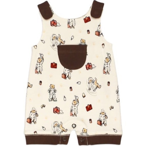 x Paddington Bear™ Sleeveless Organic Cotton Pocket Romper, 3-6m (12-16 lbs)