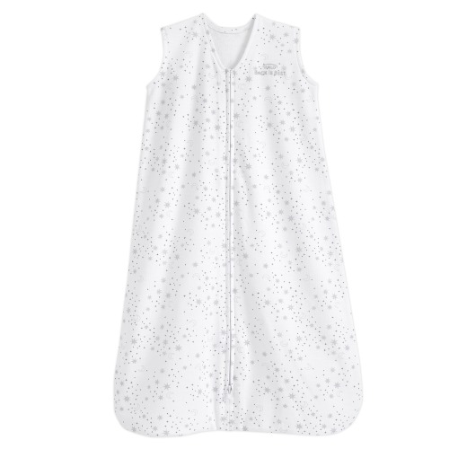 Midnight Moons Gray Cotton Wearable Baby Blanket L | HALO