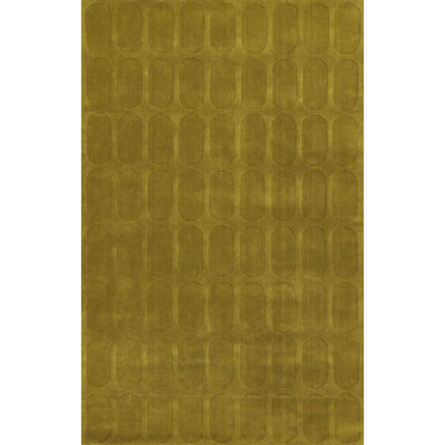AllModern Contour Hand Woven Wool Geometric Mustard Area Rug & Reviews | AllModern