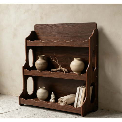 Bookshelf, Book , 3-Tier Wooden
