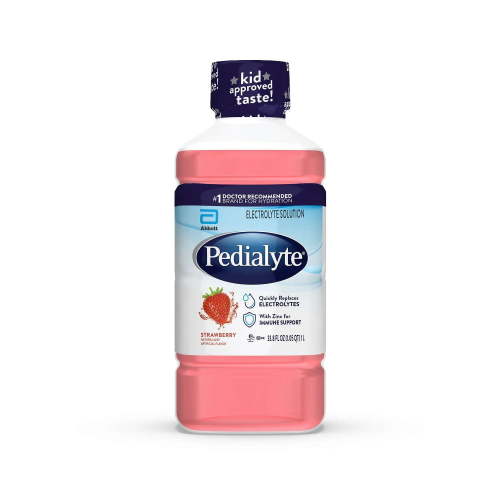 Pedialyte Electrolyte Drink, Strawberry, 1 Liter HSA/FSA Eligible