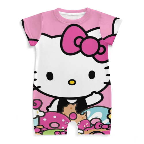 Hello Kitty Newborn Baby Romper Clothing Infant Short Sleeve Clothes Jumpsuit One Piece Outfit for Boy Girl