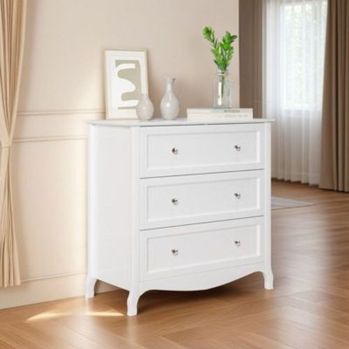 Karl Home 31.5In. White 3 Drawer Chest