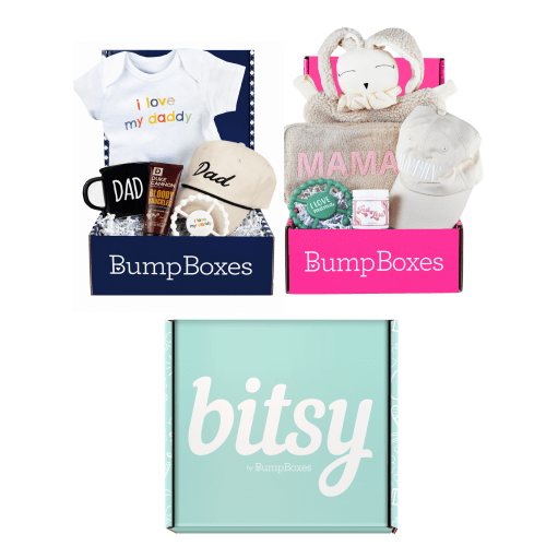 New Parents Bundle: New Mom to be Gift Box, Dad Gift Box and Newborn Gift Box