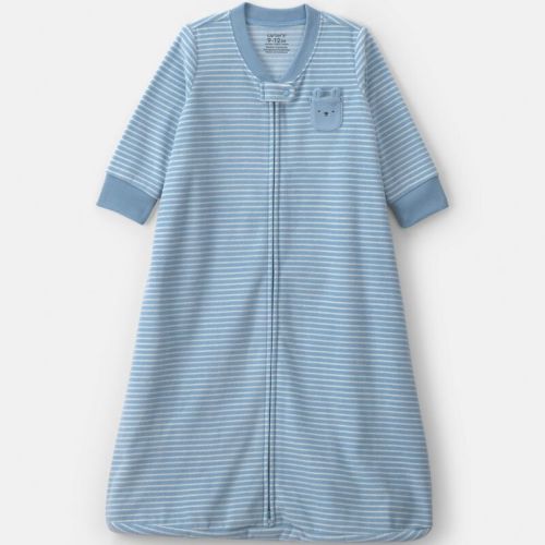 Baby Boy Striped Fleece Sleep Bag - Blue | Carter’s Oshkosh Canada