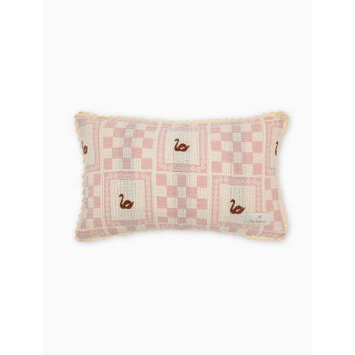 Swan Mini Pillowcase in Swan Rose Patchwork