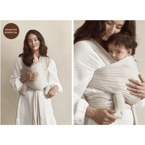 Soft baby wrap carrier / spelt
