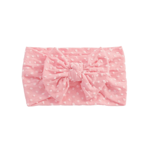 Dotty Bow, Strawberry Pink