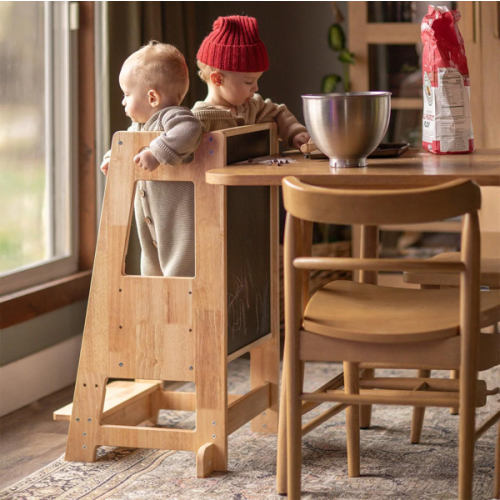 HARPPA Nordo | Safe & Stable Montessori Toddler Kitchen Wooden Tower - Perfect for Cooking & Learning, Counter Helper, Kitchen Tower, Gift for 2 Year Old