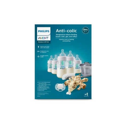 Philips AVENT Anti-Colic Baby Bottle with AirFree Vent Newborn Gift Set
