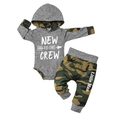 Fommy Newborn Baby Boy Clothes Plaid Letter Print Long Sleeve Hoodies + Long Pants 2PCS Fall Winter Outfits Set