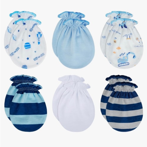 RATIVE Baby Mittens No Scratch, Newborn Gloves 0-6M, Registry Essential