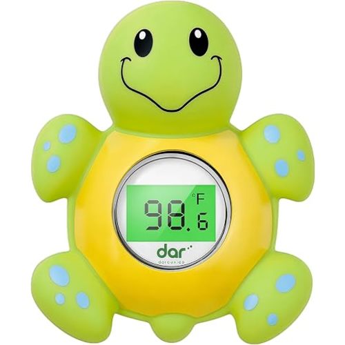 Baby Bath Thermometer for Tub,Floating Digital Water Temperature Thermometer with Instant Accurate Reading,3-Color Safety Light,Auto On/Off for Newborn,Infant & Toddler