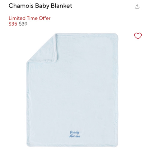 Chamois Baby Blanket