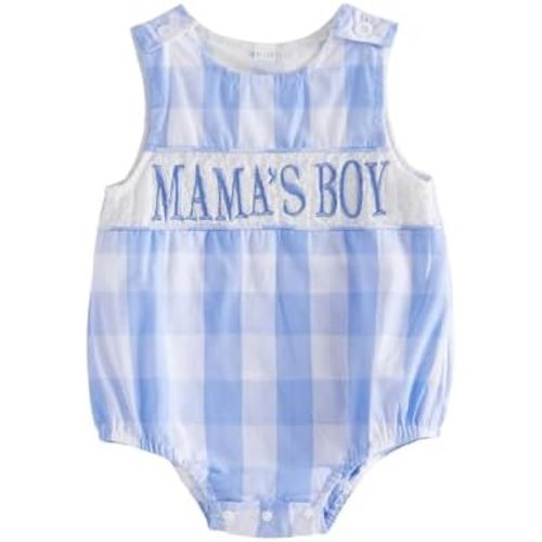 Afunbaby Newborn Baby Boy Clothes Mamas Boy Romper Infant Sleeveless Camo Bodysuit Bubble Onesie Cute Baby Summer Fall Outfit