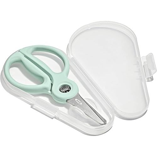 OXO Tot On-the-Go Food Scissors with Case, Baby Fruit and Vegetable Slicer