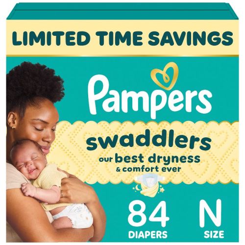 Pampers Swaddlers Sensitive Disposable Diapers - Size 0 - 84ct