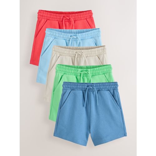 Red/Green Jersey Shorts 5 Pack (3mths-7yrs)
