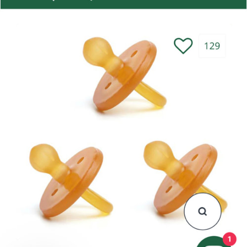 Round Natural Pacifier (3pk)