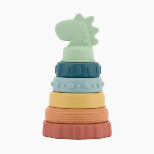Itzy Ritzy Silicone Stacking and Teething Toy - Dino