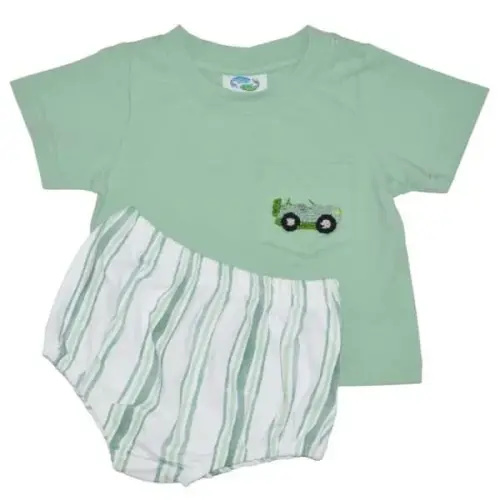 Jeep French Knot Diaper Cover Set