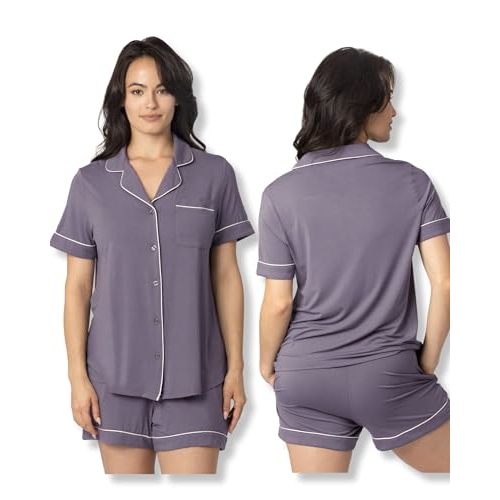 Kindred Bravely Clea Maternity Pajamas & Postpartum Lounge Sets for Women, Short Sleeve Nursing Pajamas