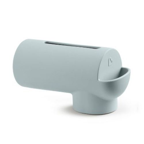 Munchkin Soft Spot Silicone Bathtub Spout Faucet Guard Cover with Built-in Bubble Bath Dispenser - Slate