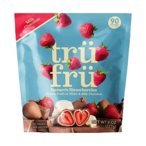 Tru Fru White and Milk Chocolate Frozen Strawberries - 8oz