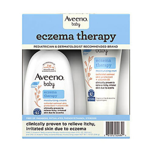Aveeno Baby Eczema Therapy Moisturizing Cream, Natural Oatmeal, 2 pk.