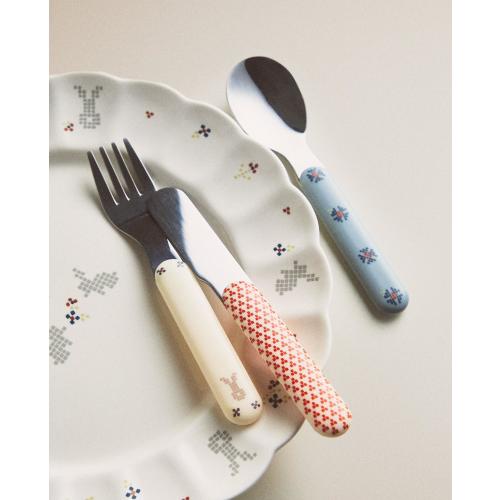 KIDS' BUNNY FLATWARE SET